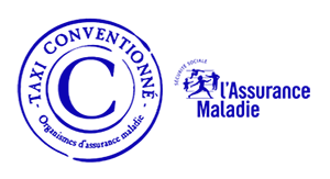 Logos Taxi conventionné et Assurance Maladie